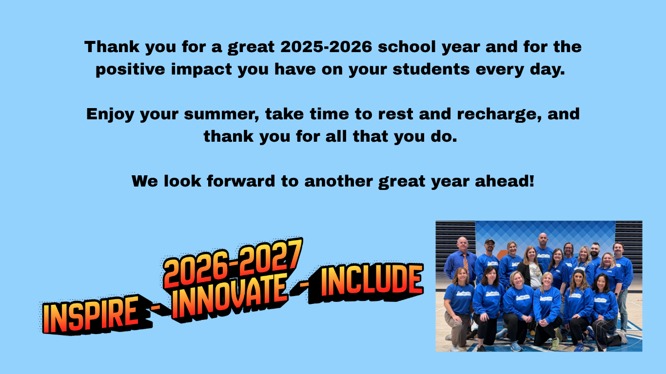 End of year thank you